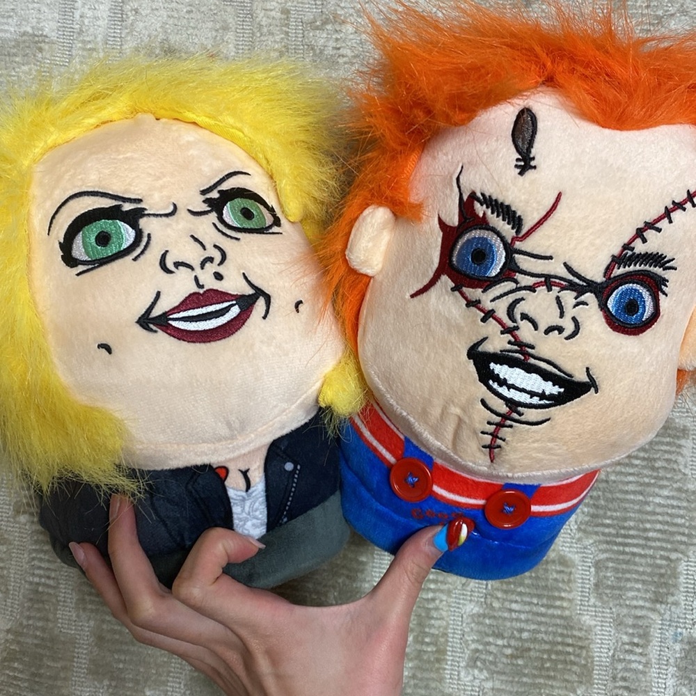 Chucky and Tiffany Slippers - Chucky